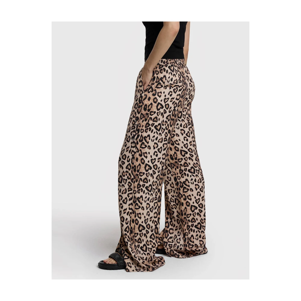 Alix The Label Luipaard Twill Broek Brown Dames
