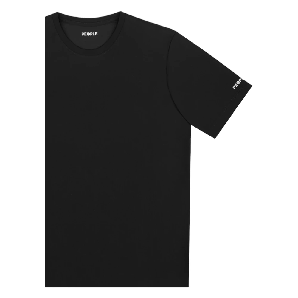 People of Shibuya Reflecterend korte mouw technisch T-shirt Black Heren