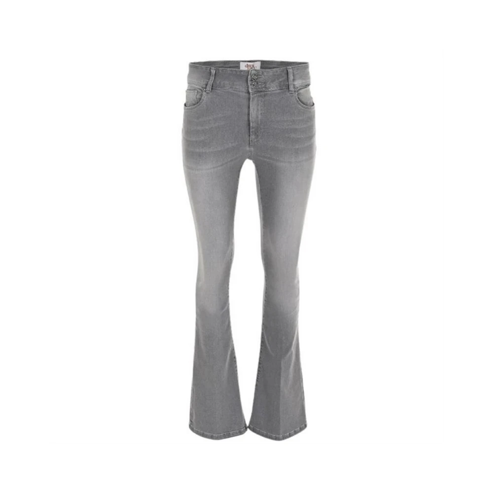 DNM Pure Flare jeans in grijs denim Gray Dames