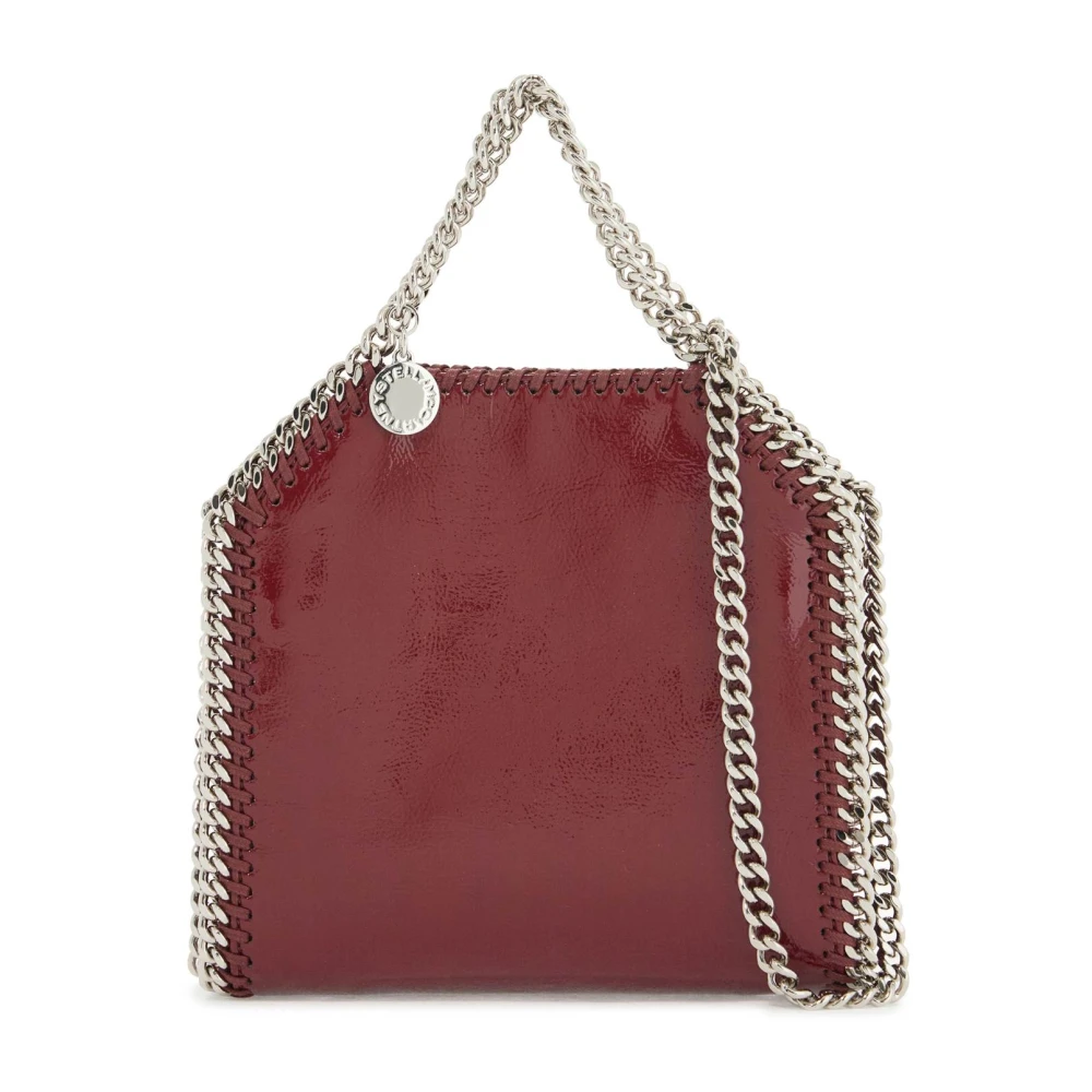 Stella Mccartney Vegan Micro Falabella Tote Tas Red Dames