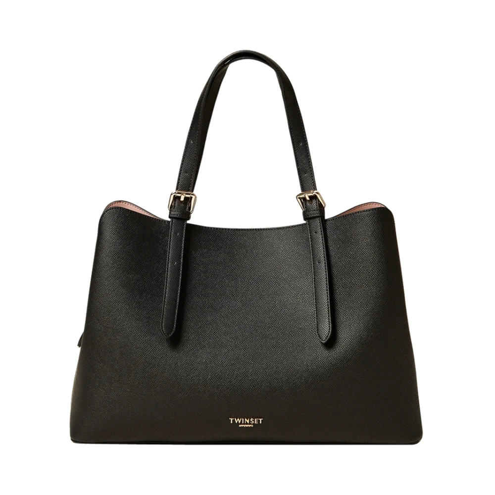 Twinset Kvinno Svart Väskor Dam, One Size, Axelremsväska