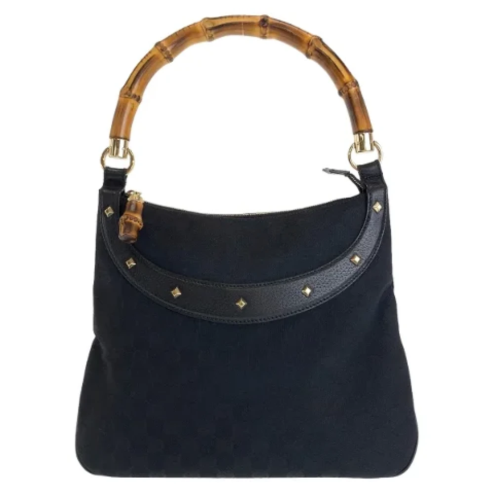 Gucci Vintage Pre-owned Canvas handbags Black Dames