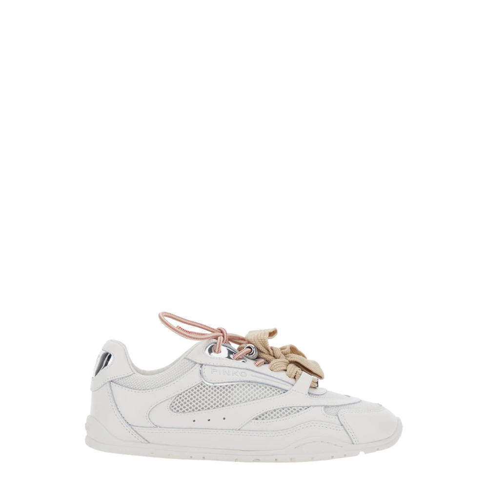 Pinko Women's White Sneakers, 4 Uk, Yulia Sneaker