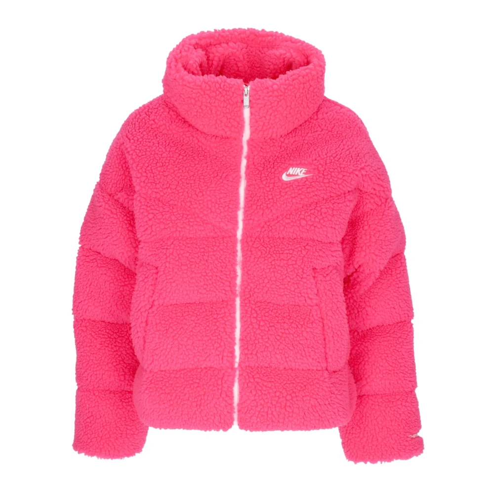 Nike Hoge Pile Jas voor Dames Pink Dames