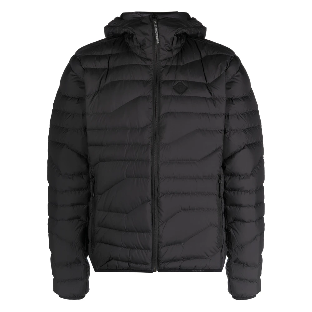 J.LINDEBERG Zwarte Puffer Donsjas met Capuchon Black Heren