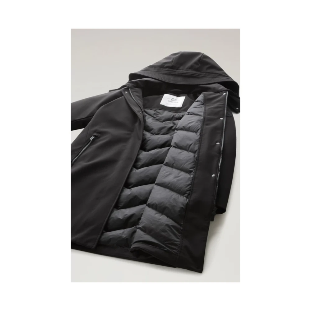 Woolrich Softshell Trench Black Dames