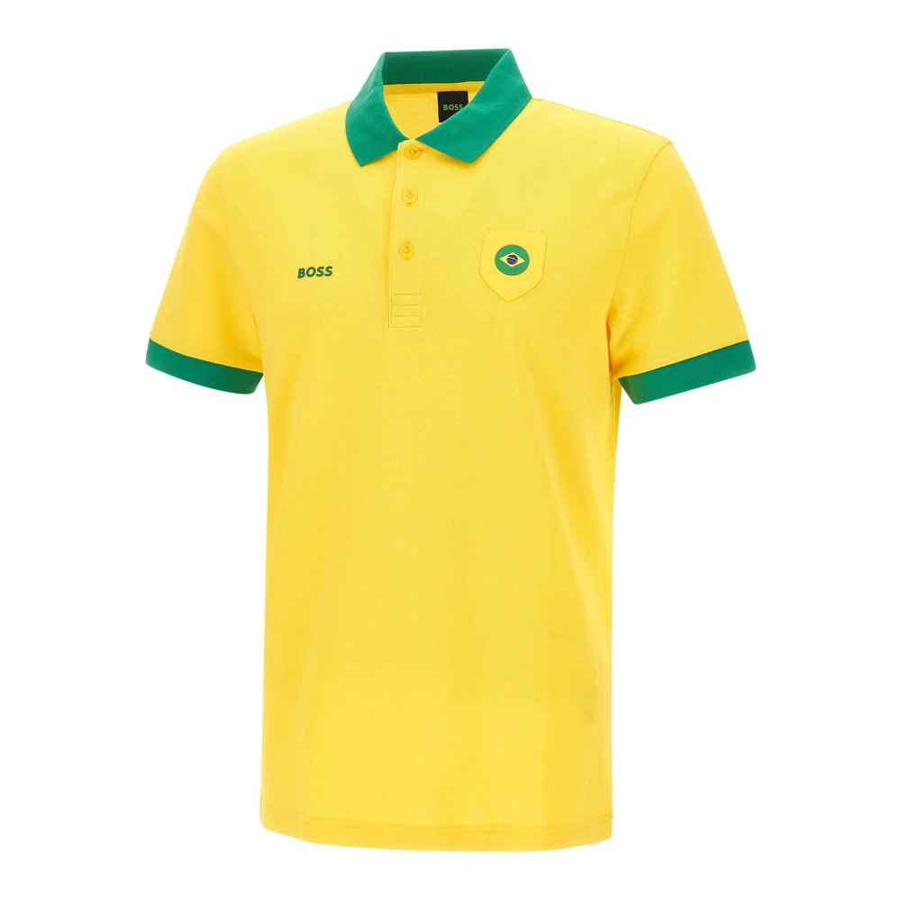 Hugo Men's Yellow Paddy Polo Shirt - Polo Shirts - S - Tops