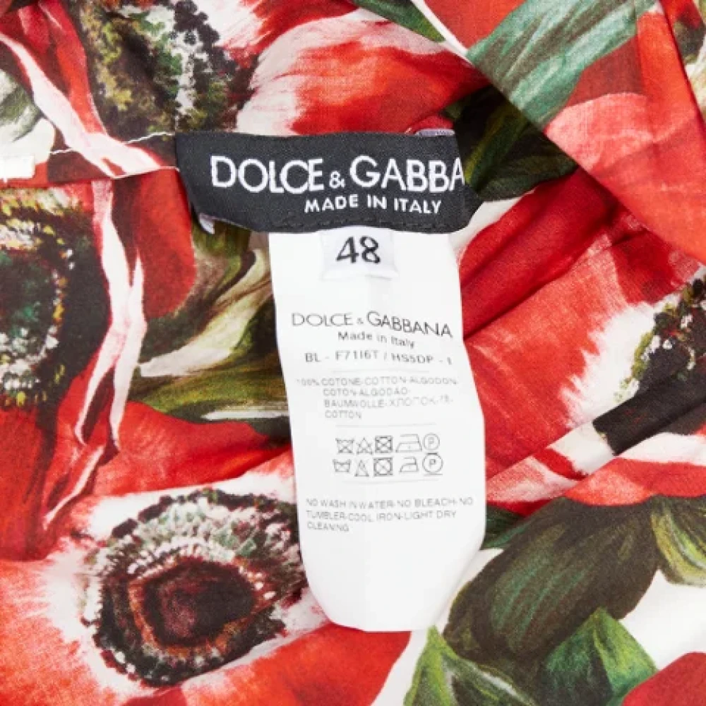 Dolce & Gabbana Pre-owned Cotton tops Red Dames