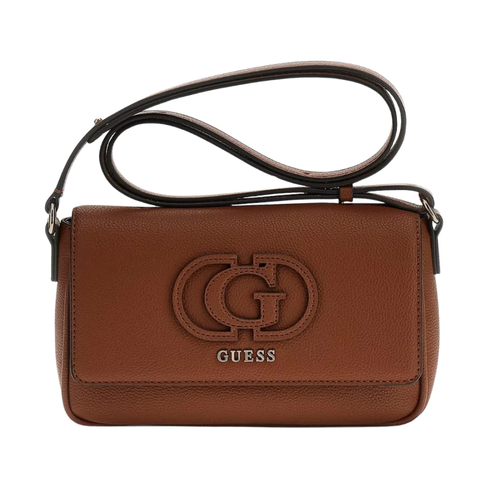 Guess Women's Brown Isola Crossbody Bag - Cross Body Bags - One Size - Bags