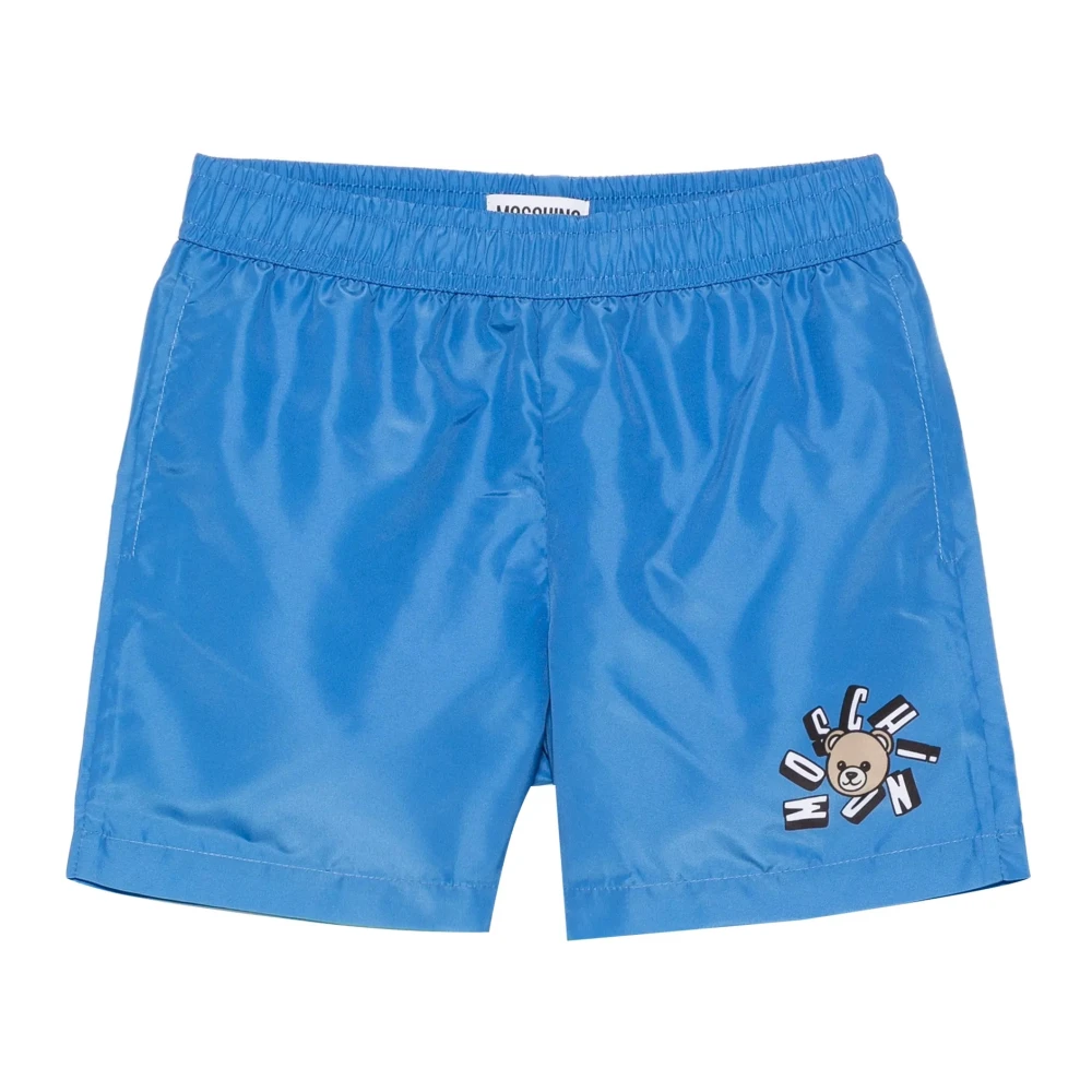 Moschino Boys Blue Kids Swimming Trunks, 6 Y, Sea Swim Trunks