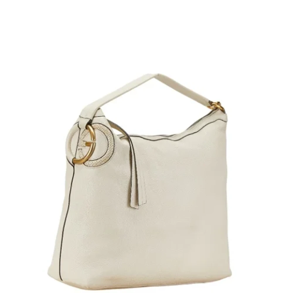 Gucci Vintage Pre-owned Leather gucci-bags White Dames