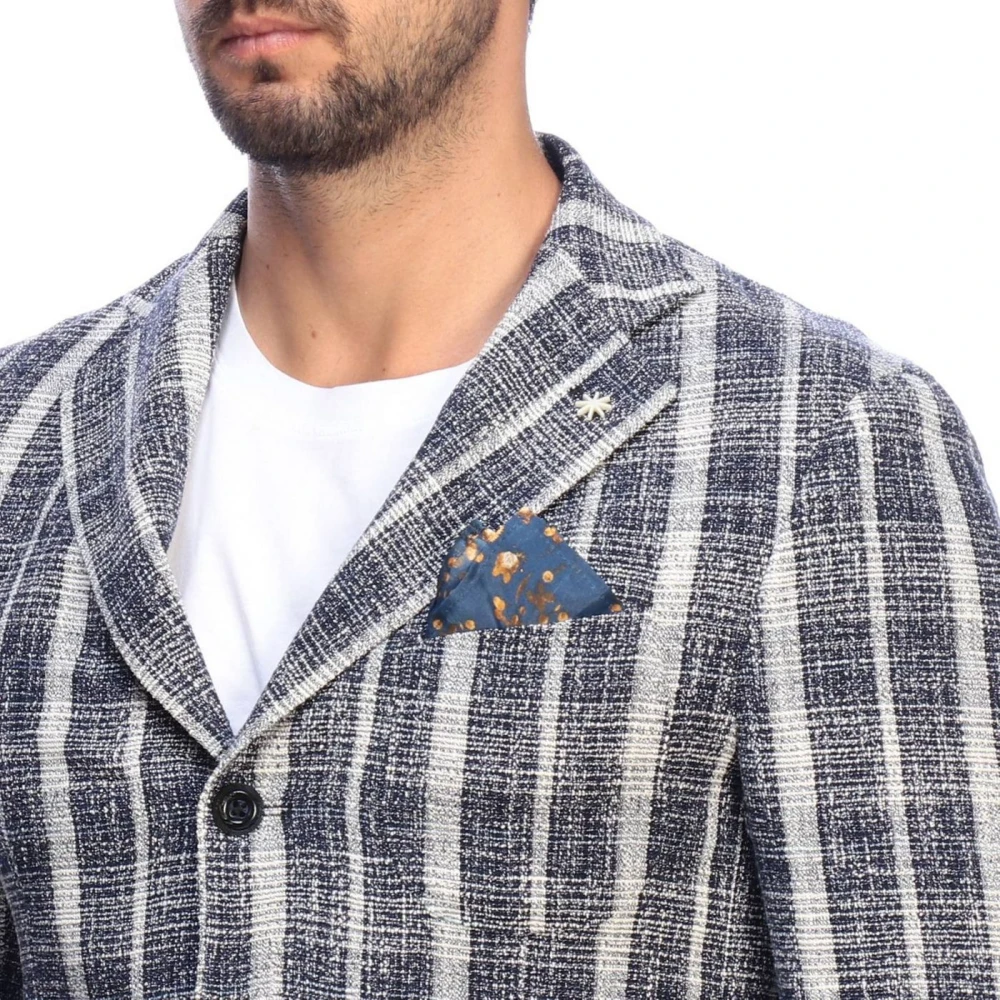 Manuel Ritz Elegante Jas Blue Heren
