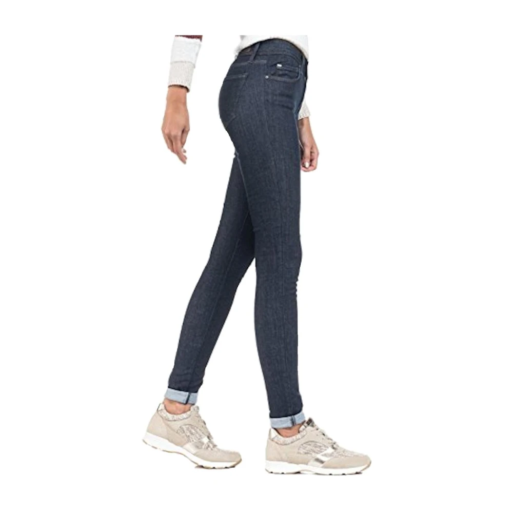 Salsa Hoge Taille Donkerblauwe Skinny Jeans Blue Dames