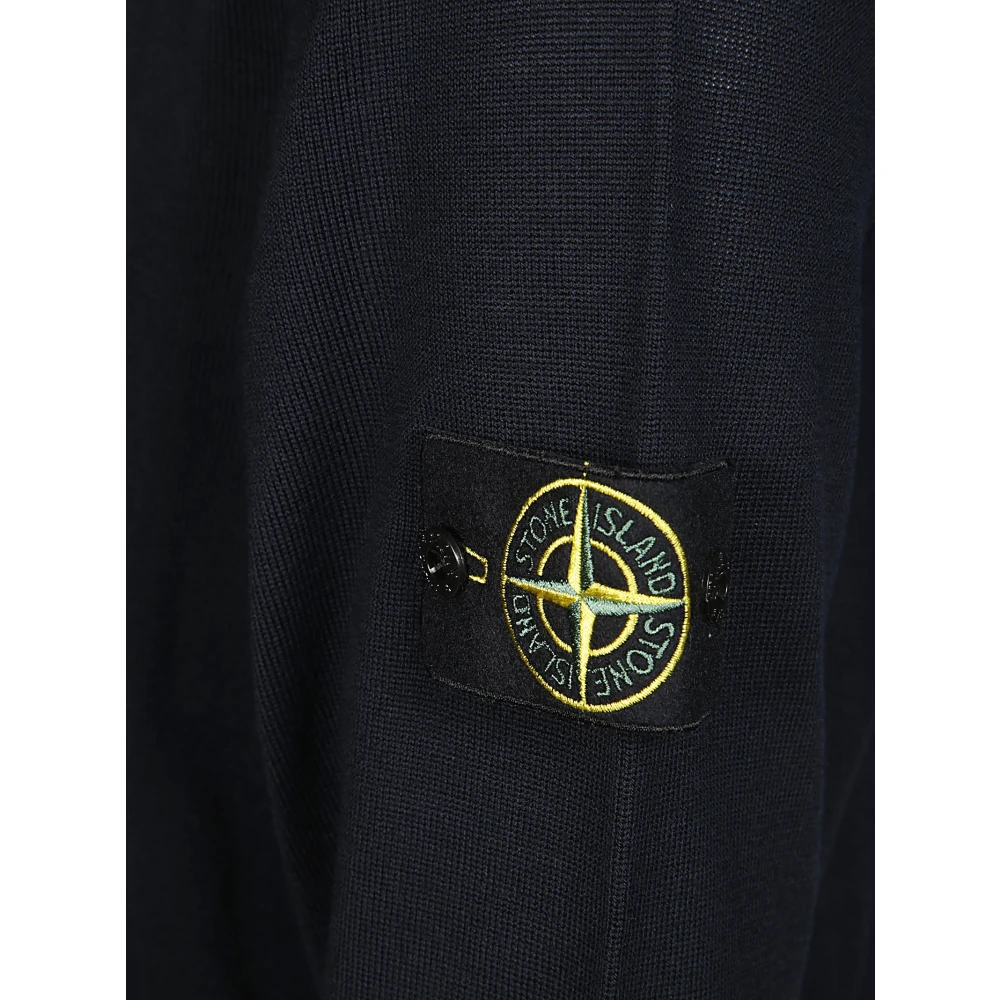 Stone Island Merinowollen trui Blue Heren