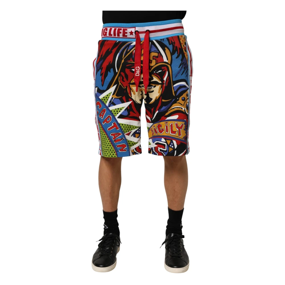 Dolce & Gabbana Men's Multicolor Bermudas, Xs, Bermuda Shorts