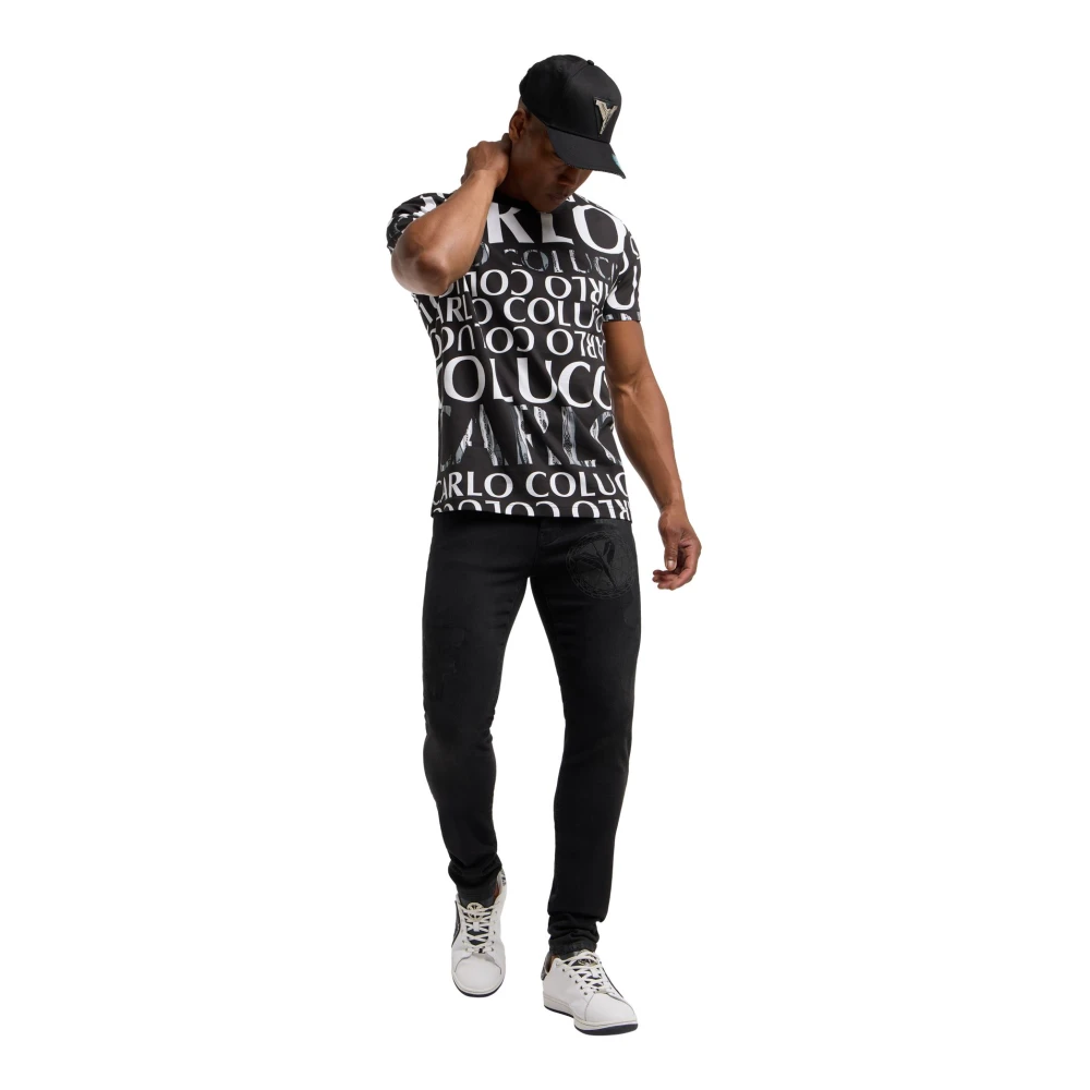 carlo colucci Black Friday T-shirt Black Heren
