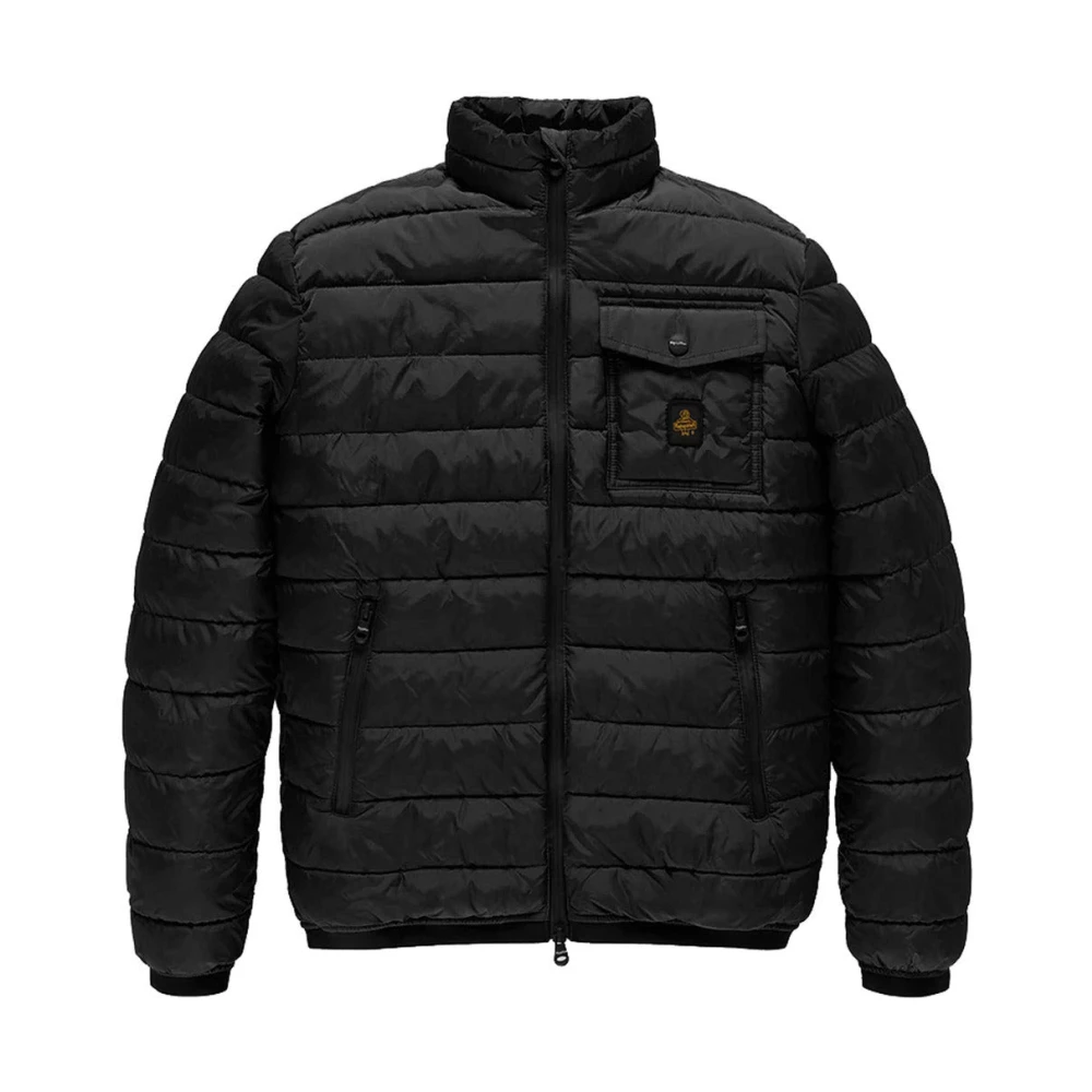 RefrigiWear Korte Nylonjas met Ritssluiting Black Heren