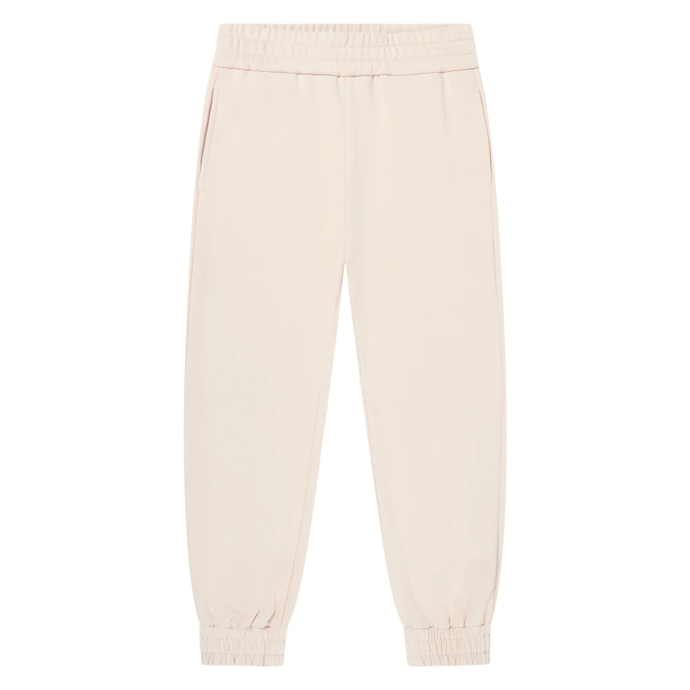 Moncler Girls Pink Sweatpants, 4 Y, Branded Joggers Stylish Comfort