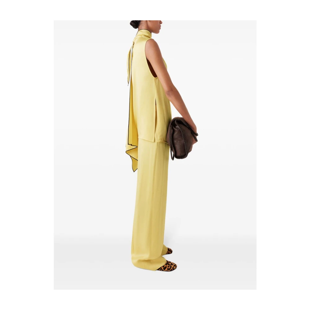 Stella Mccartney Luxe Beige Topkleding Verhoog Garderobe Yellow Dames