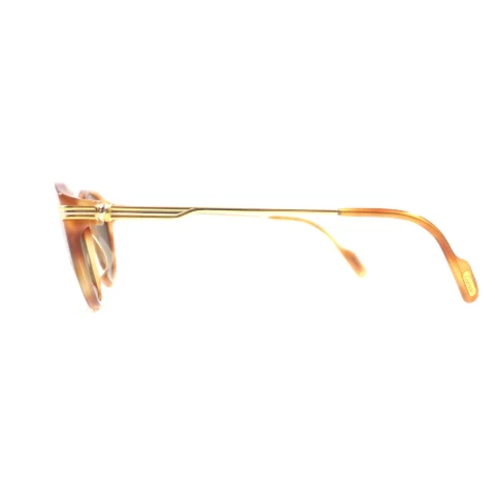 Cartier Vintage Pre-owned Fabric sunglasses Brown Heren