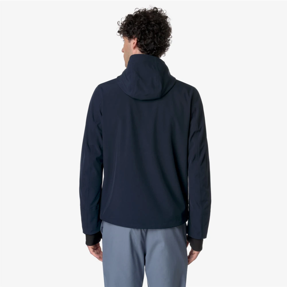 K-way Blauwe Diepte Jas Blue Heren