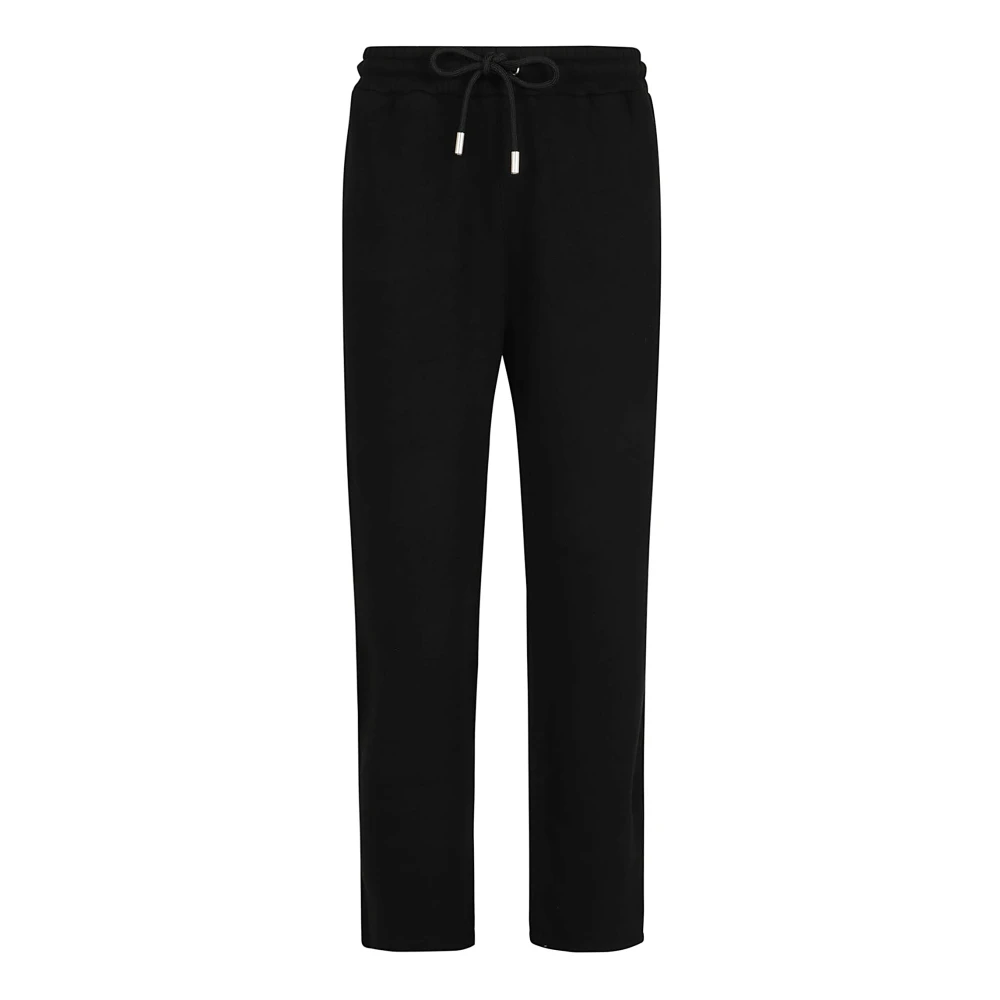 Off White Zwarte geborduurde broek voor mannen Black Heren