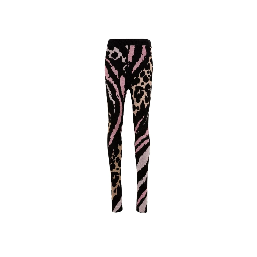 Roberto Cavalli Vrijheid-Jacquard Leggings Bodycon Fit Gemaakt in Italië Multicolor Dames