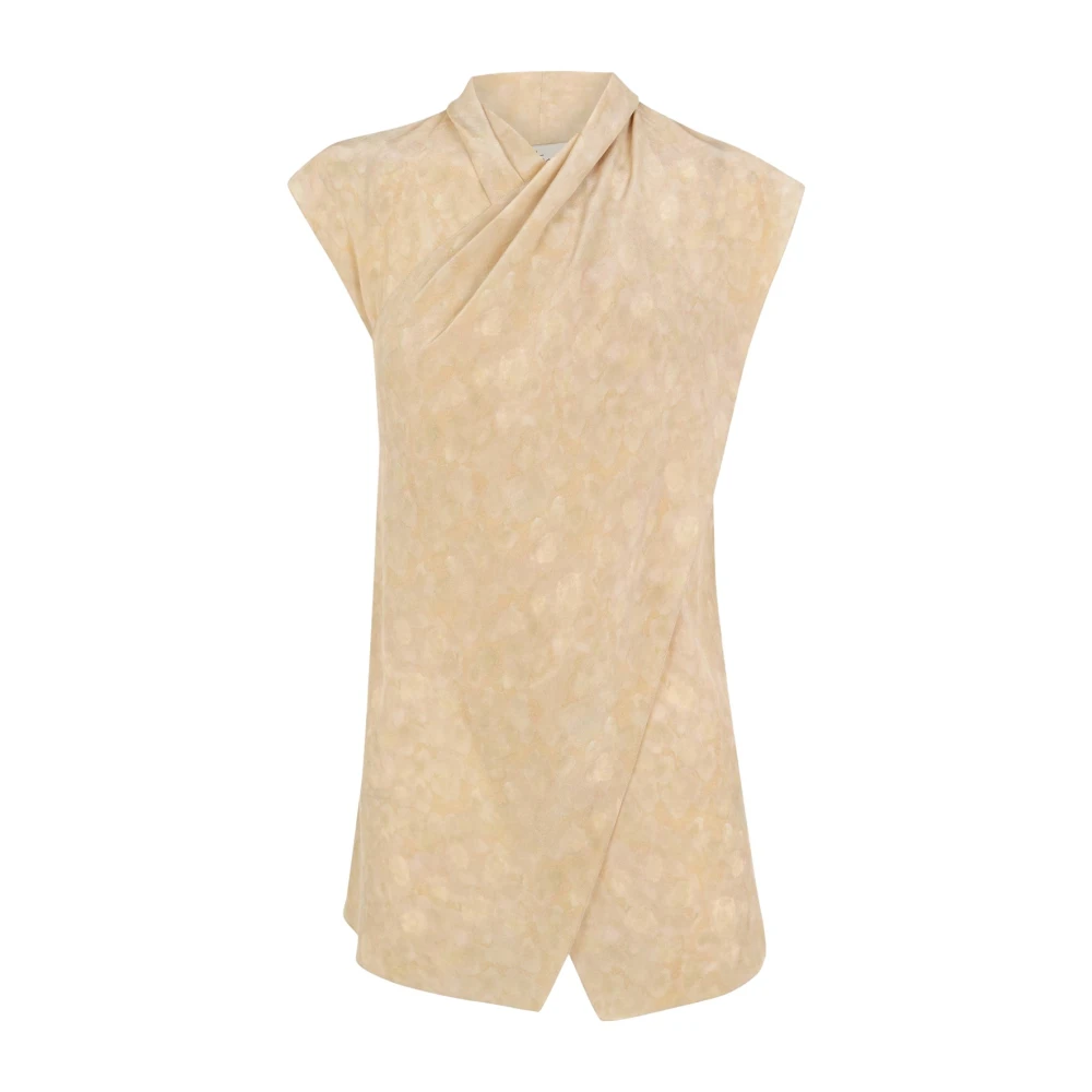 Cortana Beige Sleeveless Tops, Female, Xs, Top Al Bies