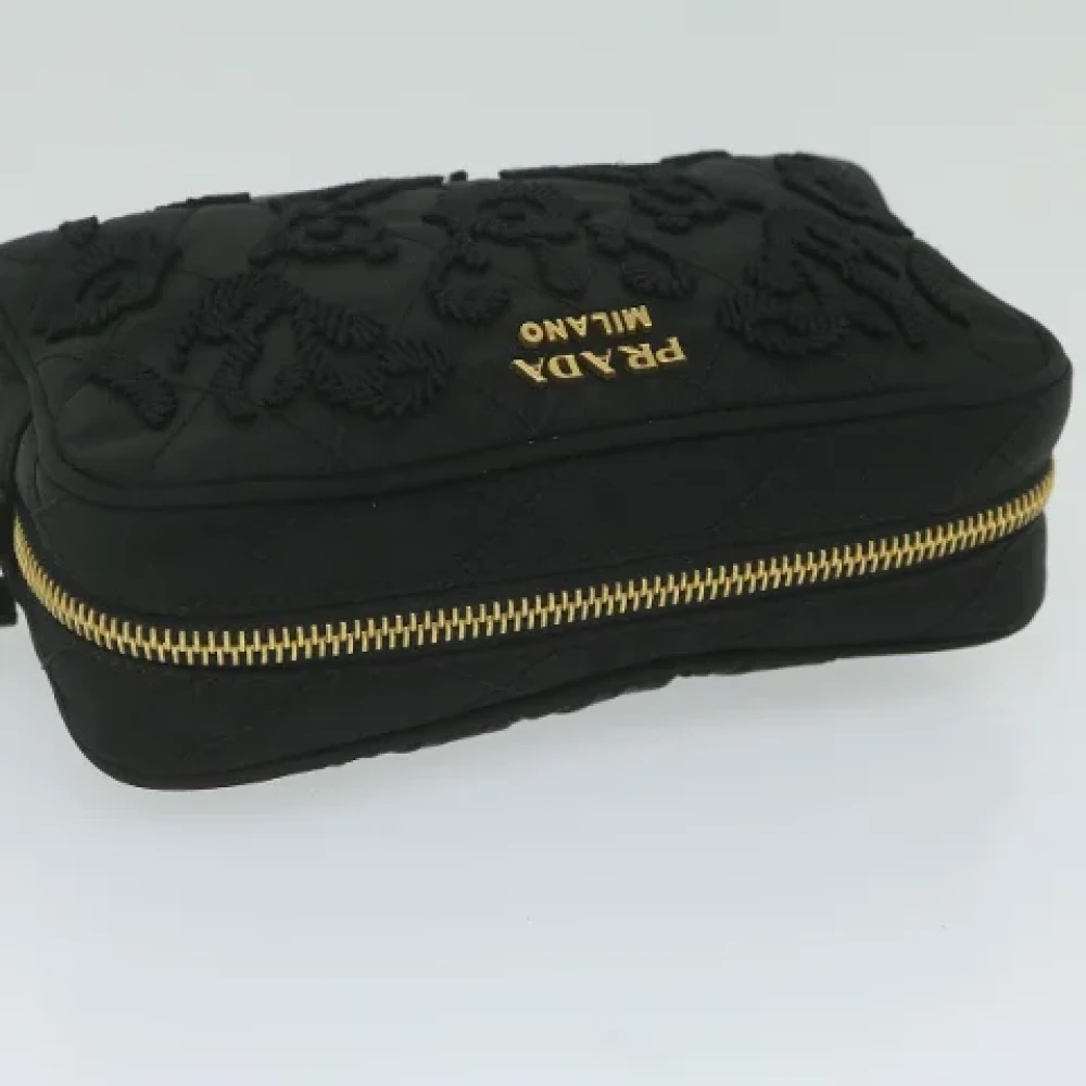 Prada Vintage Pre-owned Nylon pouches Black Dames