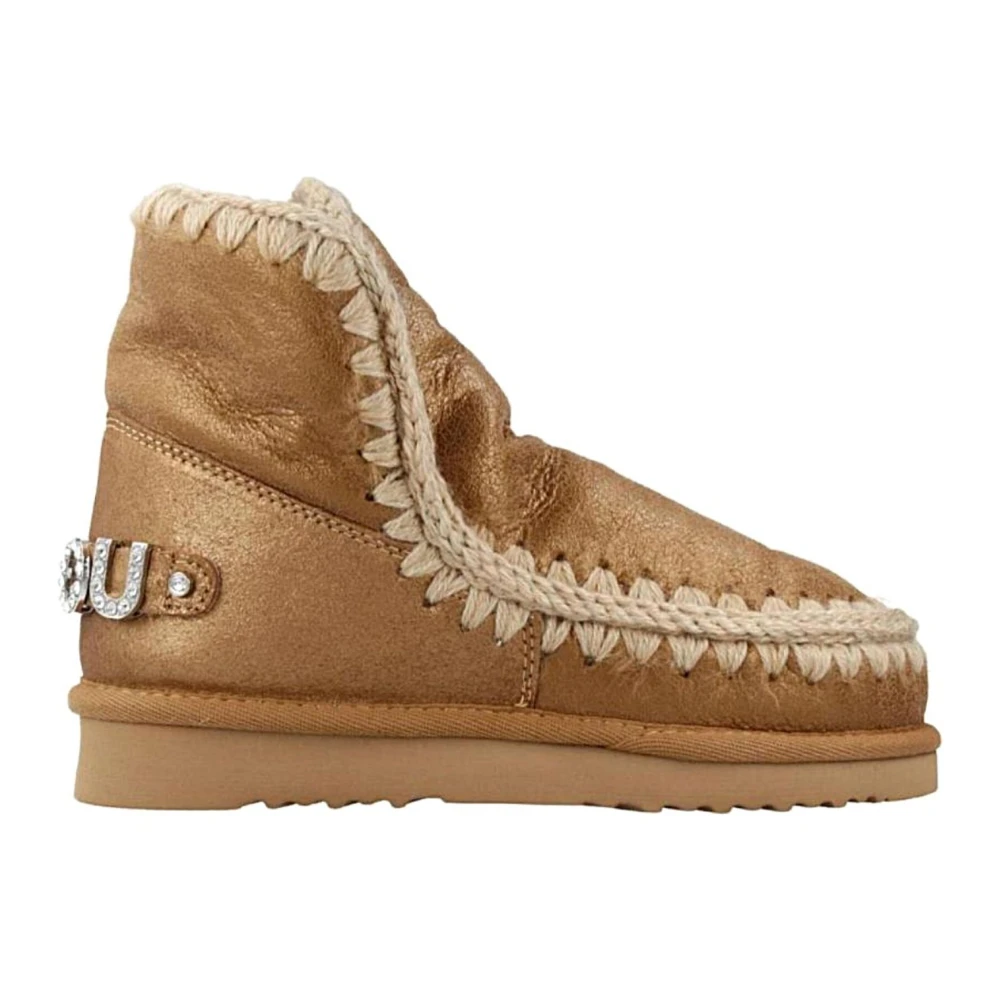 Mou Women's Brown Winter Boots, 5 Uk, Mini Eskimo Platform Boot