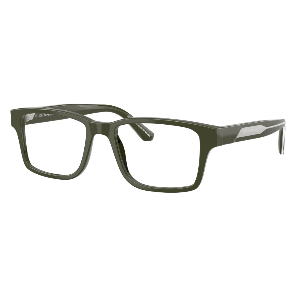 Emporio Armani Unisex Green Ea3271 Rectangular Frame