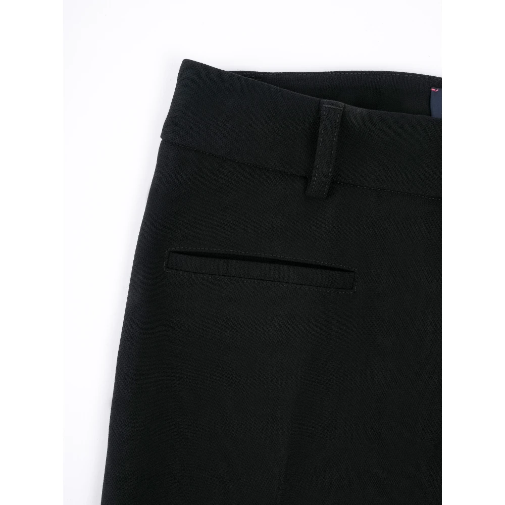 Seafarer Klassieke zwarte wollen blend damesbroek Black Dames