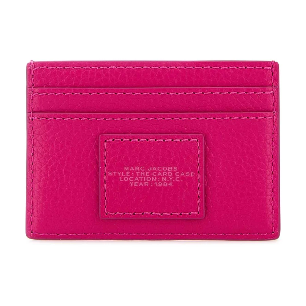 Marc Jacobs Fuchsia Leren Kaarthouder Pink Dames