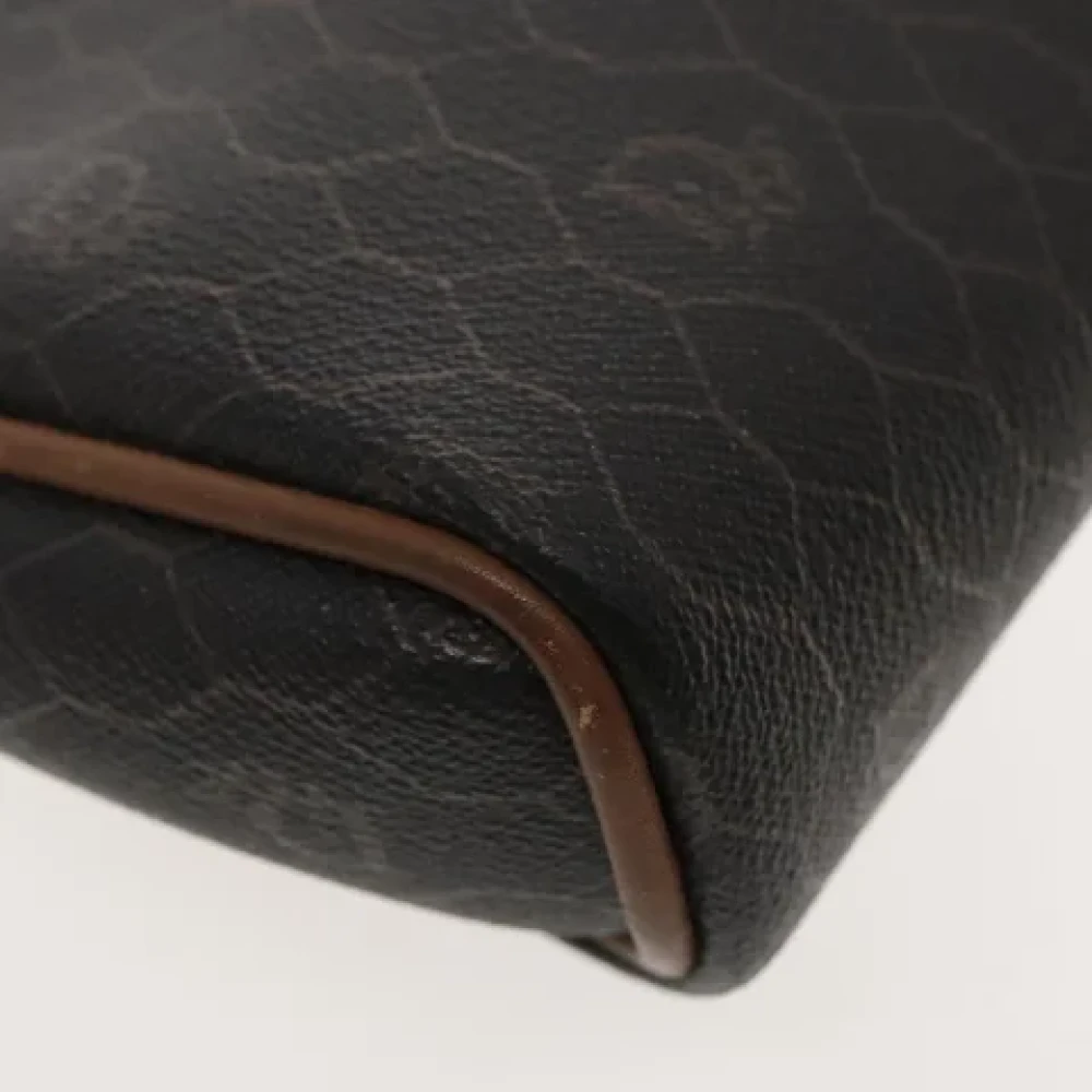 Dior Vintage Pre-owned Canvas clutches Black Dames