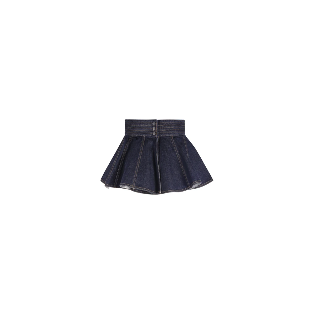 Alaïa Denim Riem Rok Accessoire Blue Dames