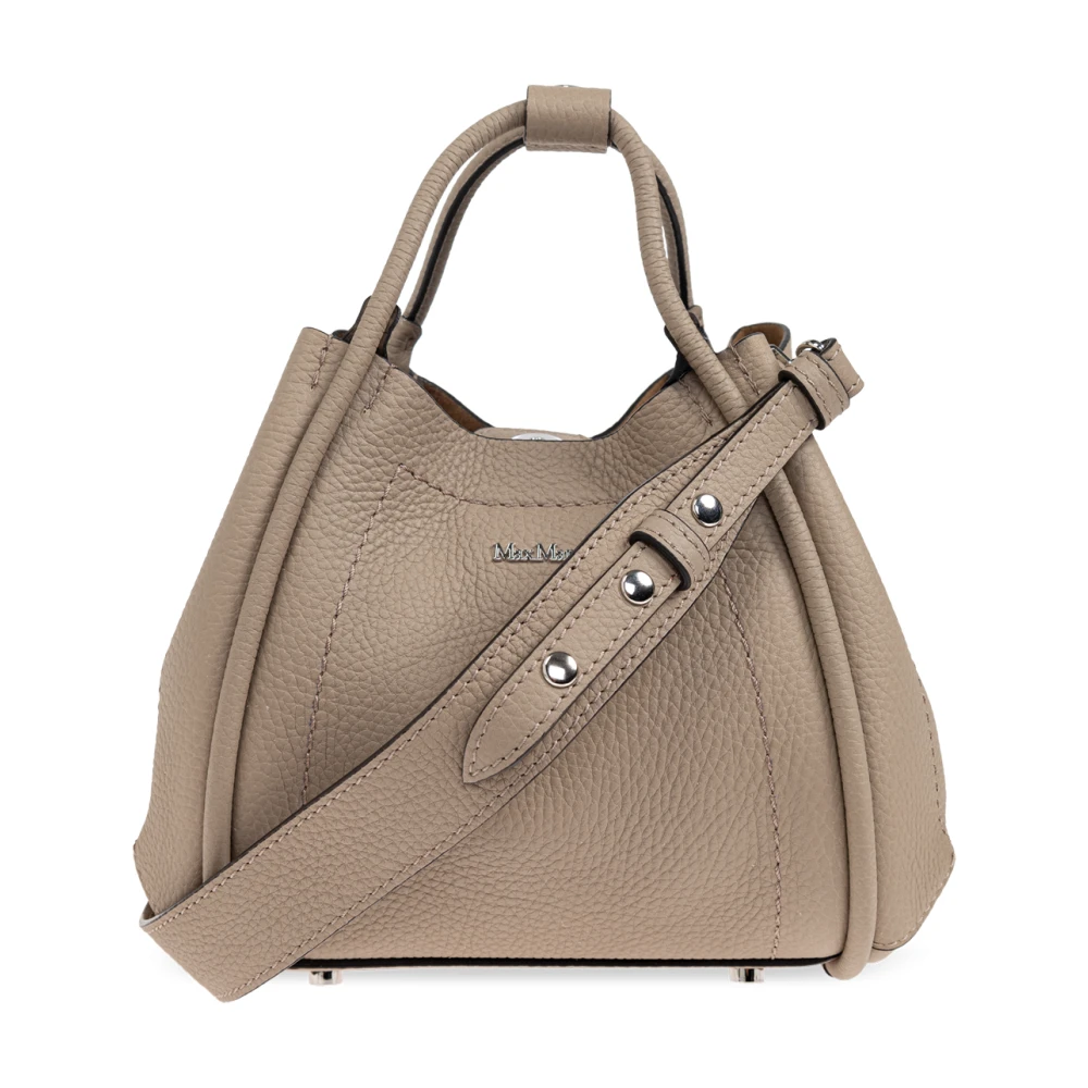 Max Mara Handtas Drummedmarinexs Beige Dames