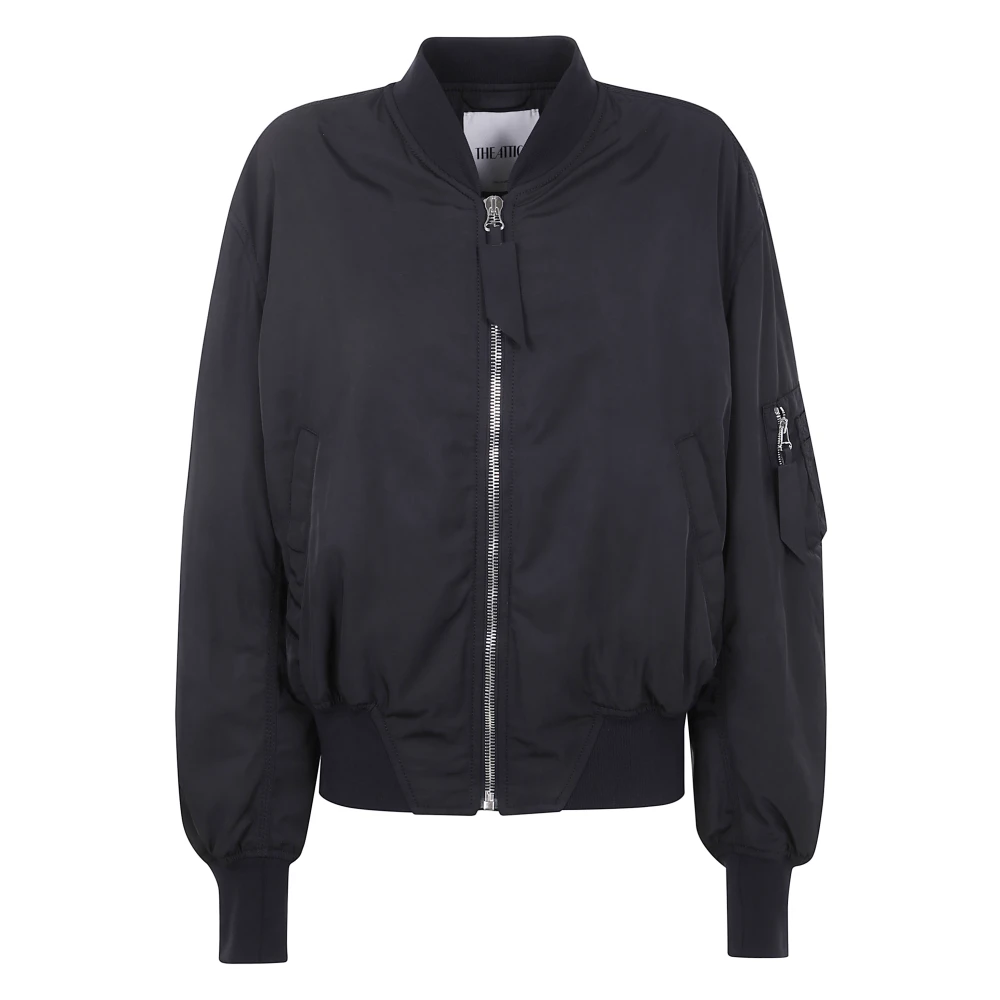 The Attico Women's Black Stylish Bomber Jacket For Men