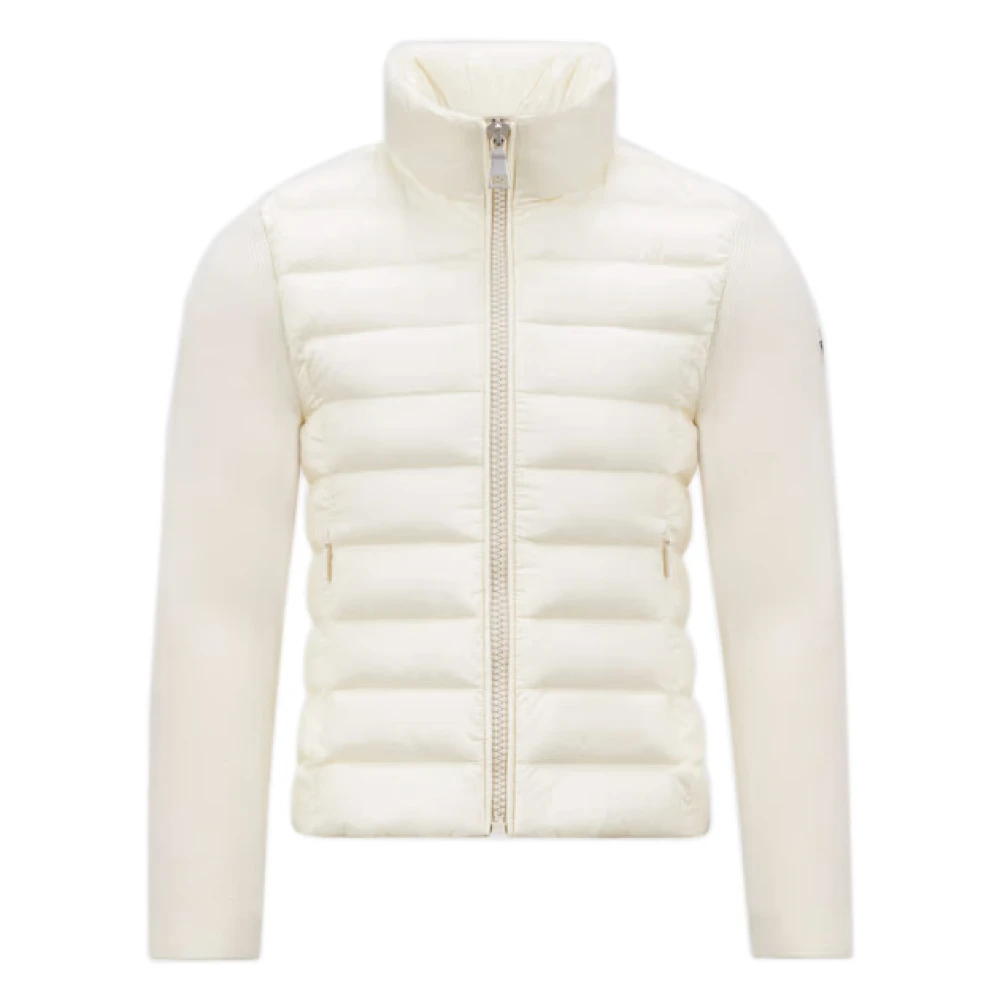 Moncler Vit Tröja med Dragkedja White, Pojke