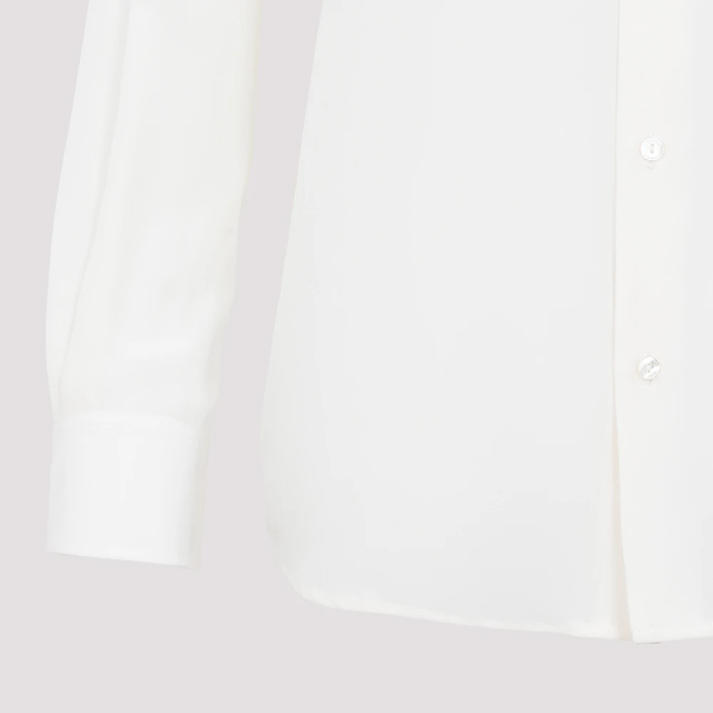 Nili Lotan Zijden Witte Shirt Aw23 White Dames