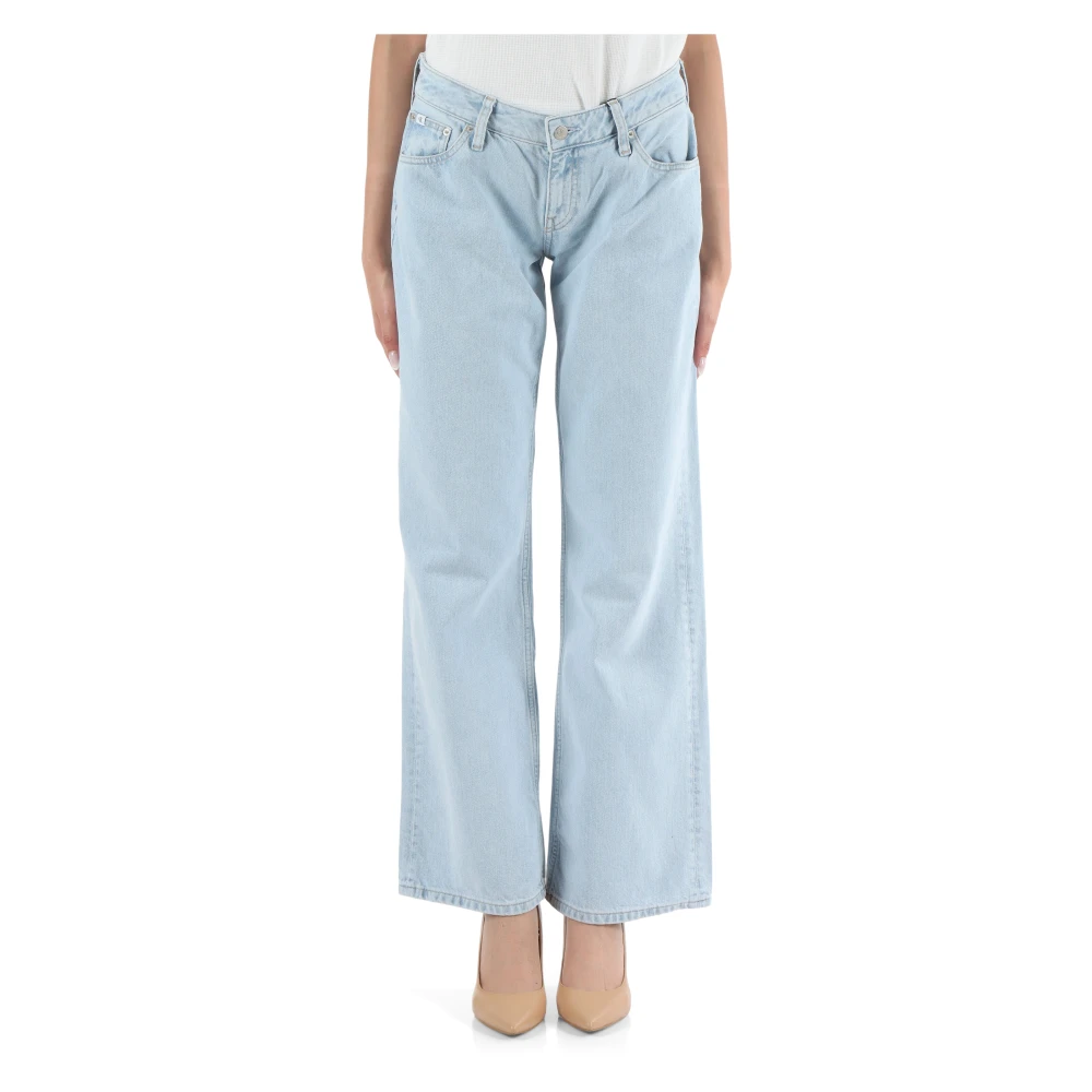 Calvin Klein Jeans Extreem laaghangende baggy jeans Blue Dames