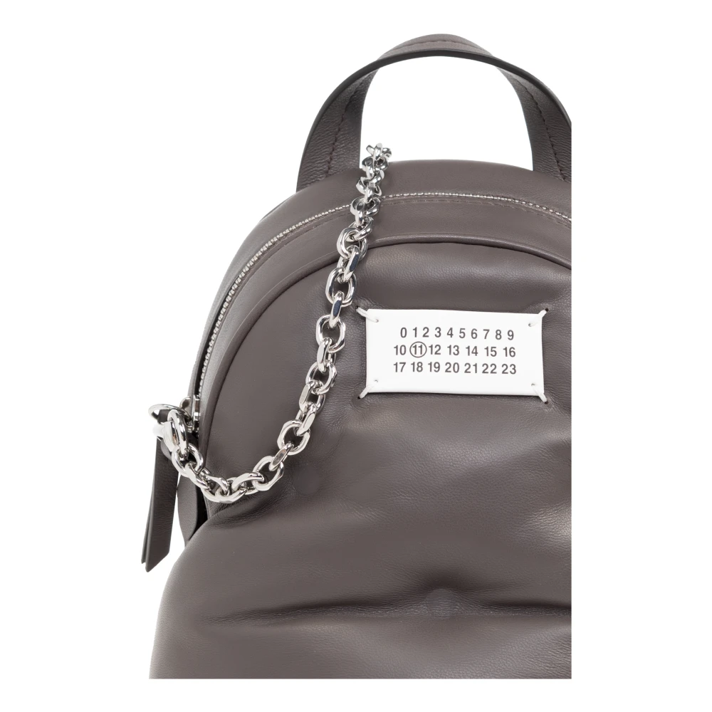 Maison Margiela Leren rugzak met de optie om als tas te worden gedragen Brown Unisex
