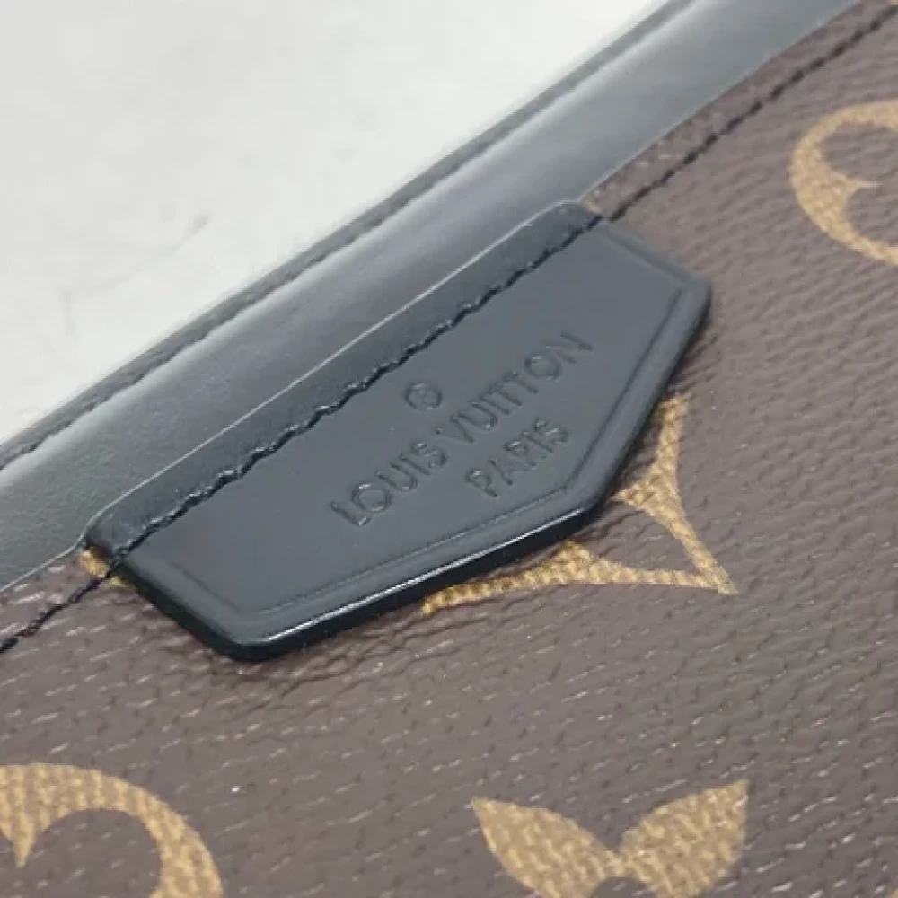Louis Vuitton Vintage Pre-owned Cotton wallets Brown Dames