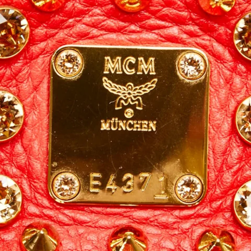 MCM Pre-owned Leather backpacks Red Dames
