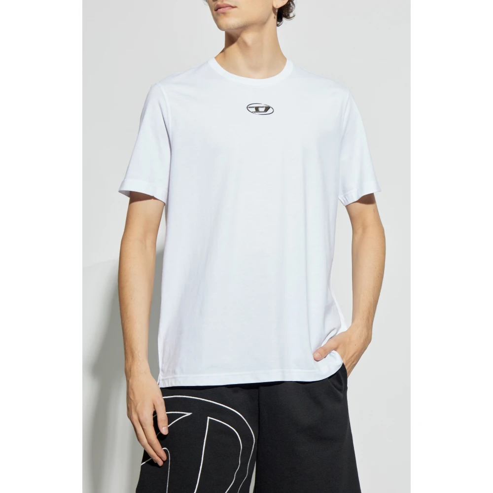 Diesel T-shirt T-Adjust-Od White Heren