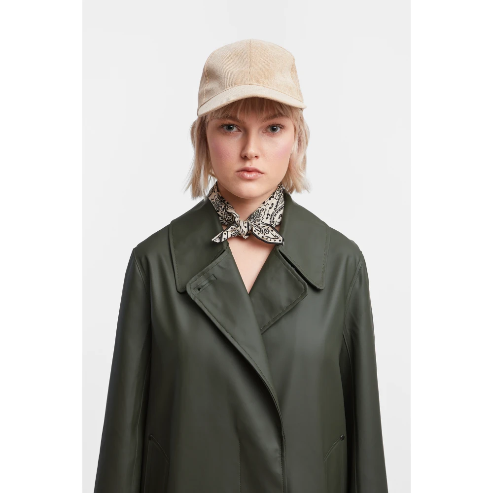 Stutterheim Elegante Regen Trenchcoat Green Dames