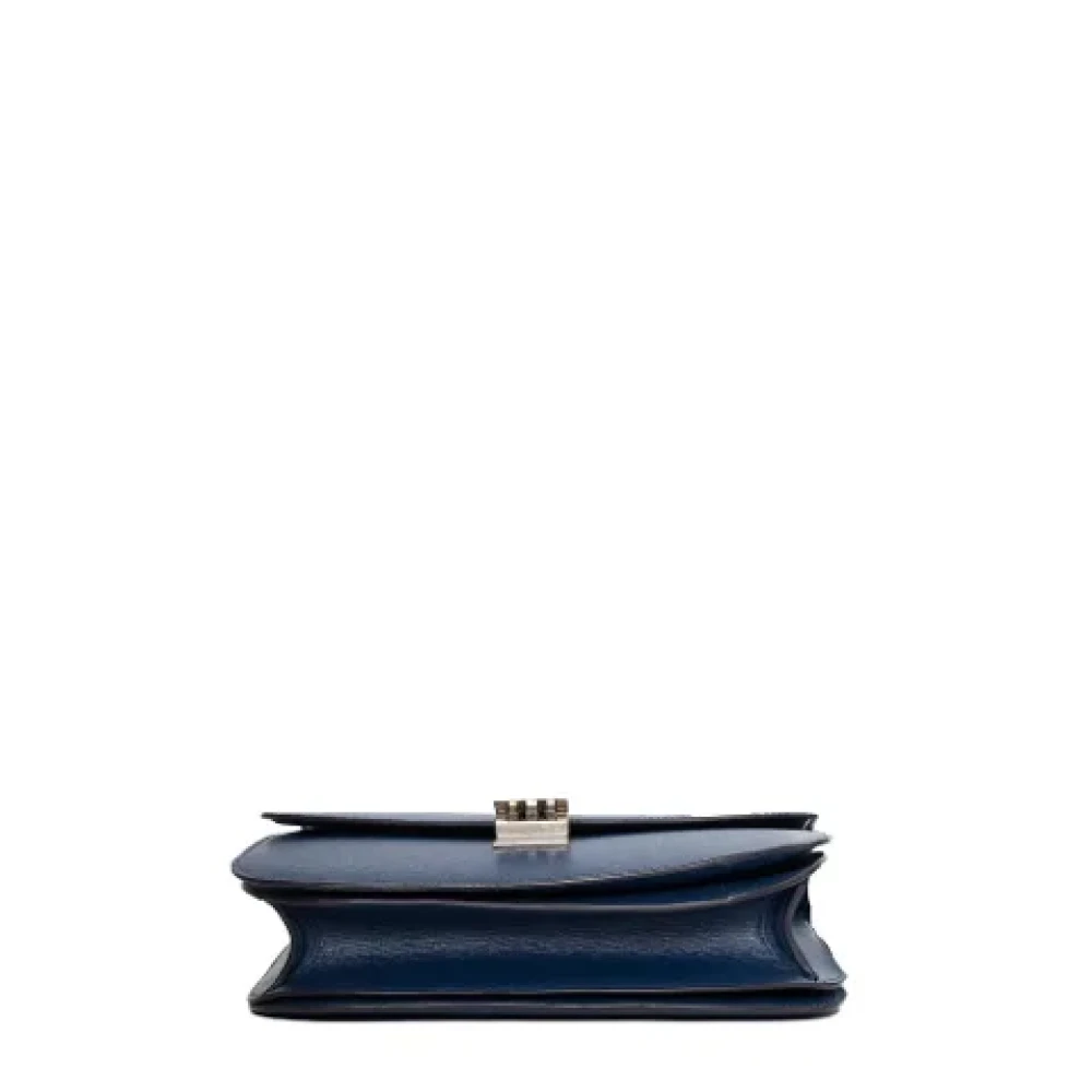 Celine Vintage Pre-owned Leather celine-bags Blue Dames