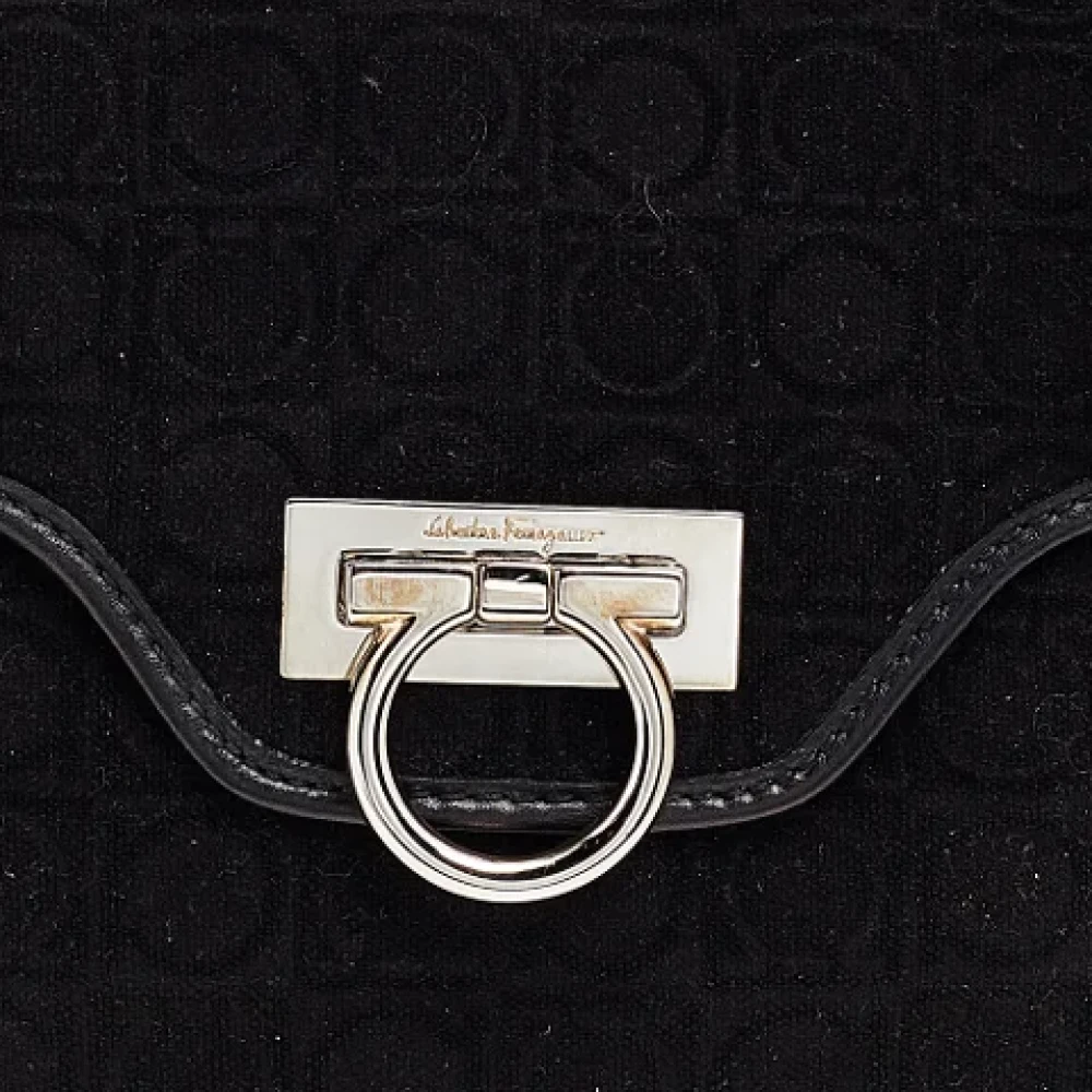 Salvatore Ferragamo Pre-owned Leather handbags Black Dames