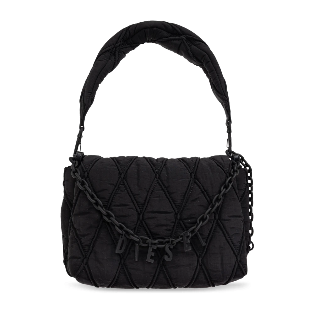Diesel Sac Bandoulière Charm D Shoulder Femme Sacs Noir  