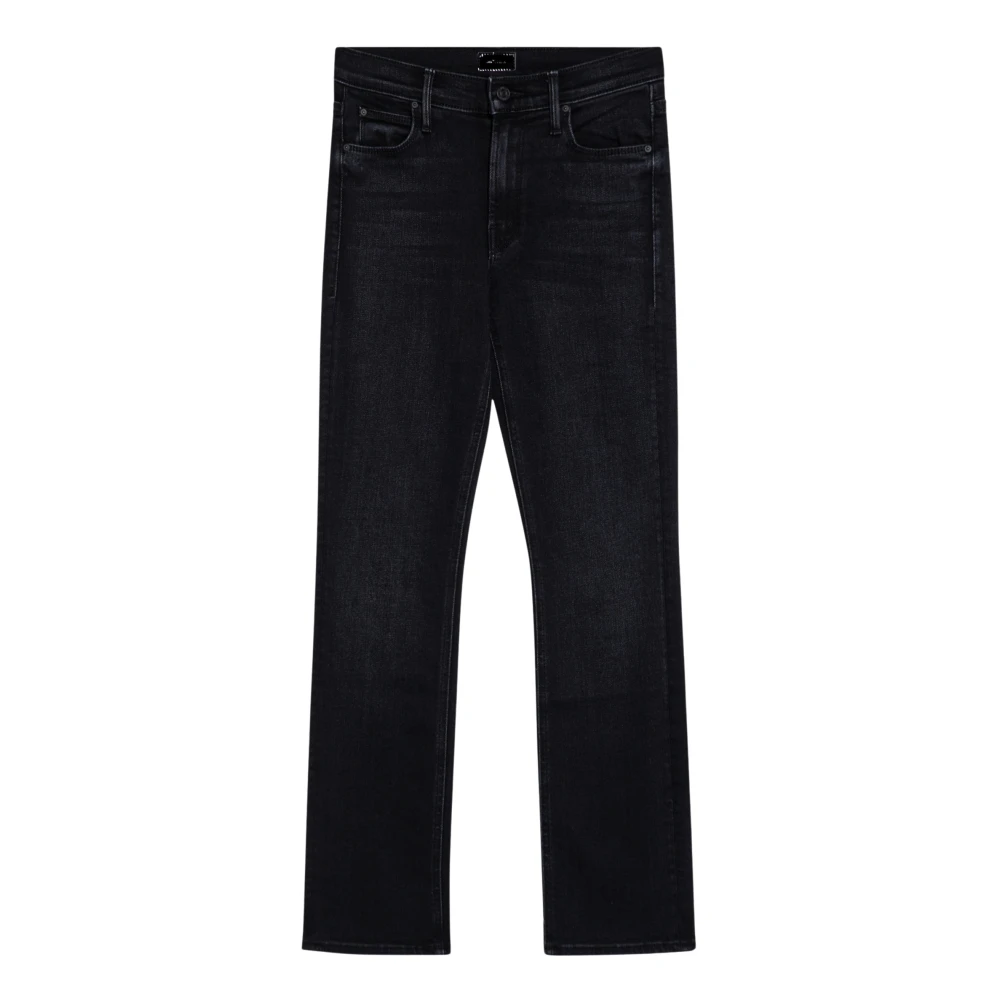 Mother Slim Mid Rise Dazzler Ankle Jeans Black Dames