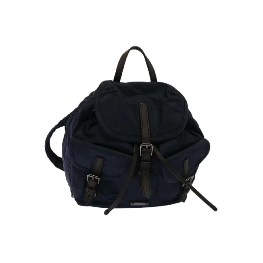 Burberry Vintage Pre-owned Nylon backpacks Blue Dames